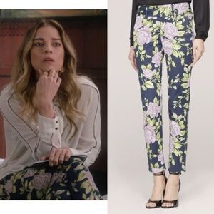 Rag & Bone Floral Print Alexis Rose Pants Size 6 ASO Annie Murphy Schitts Creek